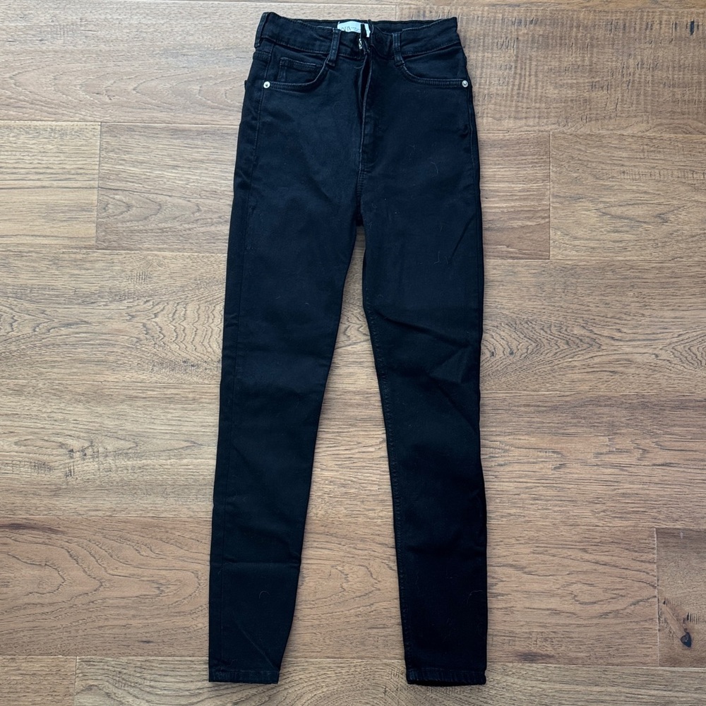 NWOT ZARA SKINNY HIGH RISE JEANS 4